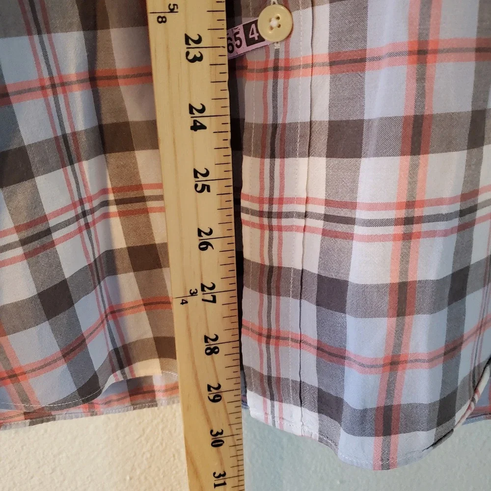 J.Crew Madras Shirts Tailored Fit Plaid Button Down Long Sleeve‎ Men's Large